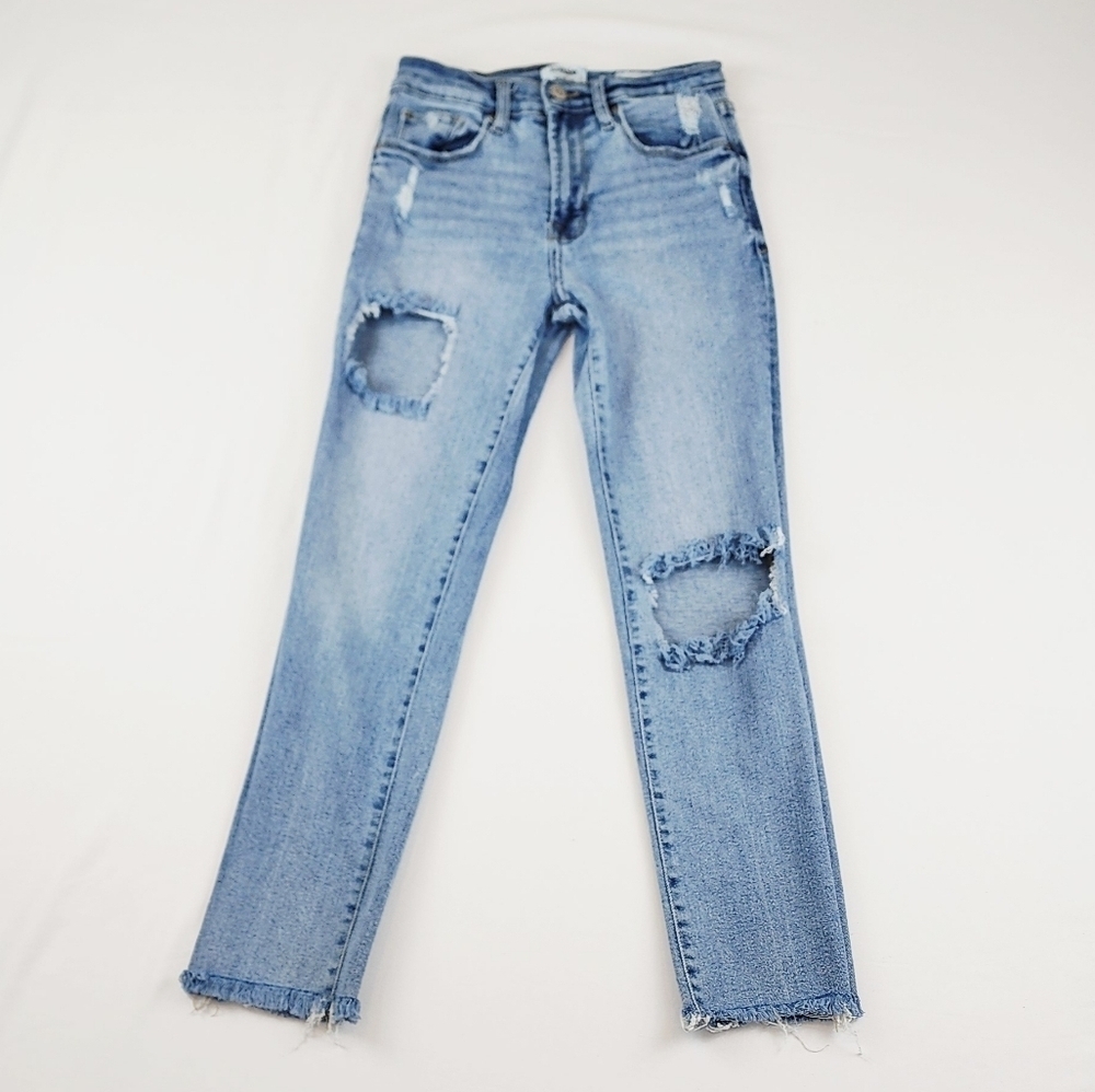 Kensie Vintage Luxe The Slim  Ripped Jeans Pants
